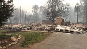 Scene from Paradise, Calif. fire