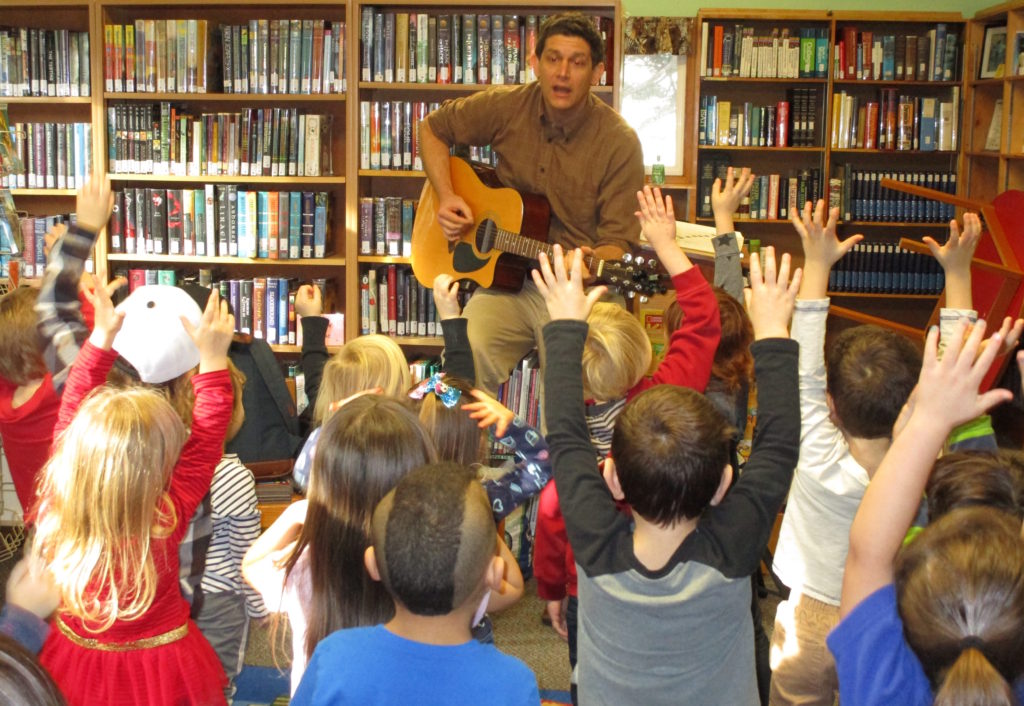 Yachats Library performance by Michael Bradley