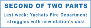 graphic: SECOND OF TWO PARTS - Last week: Yachats Fire Department struggles with new station's cost