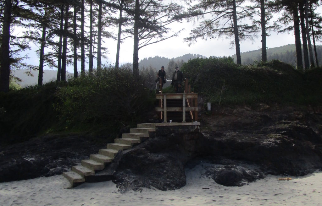 Yachats River steps