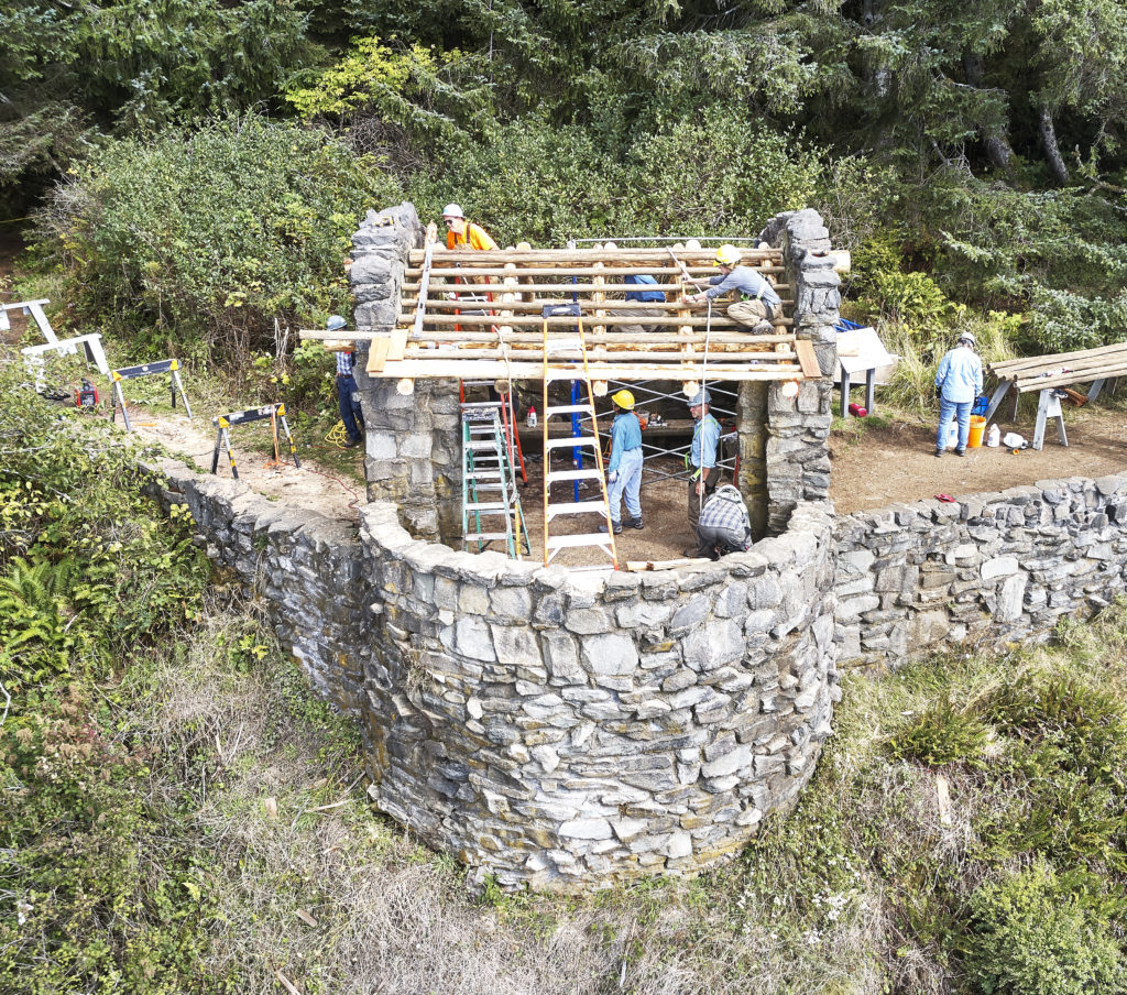 Drone photo of West Shelter