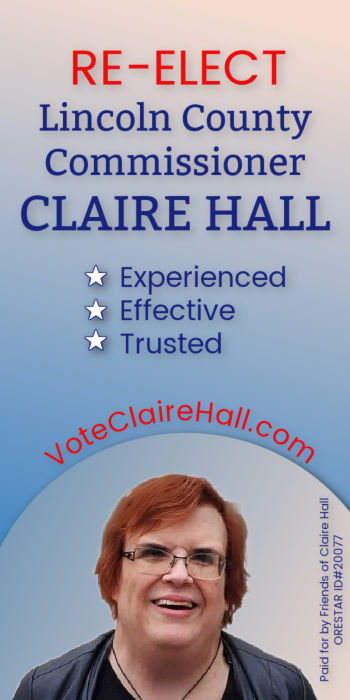 Vote for Claire Hall Lincoln County Commissioner Oregon Coast