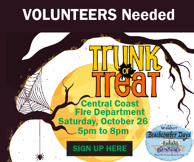 Waldport Beachcomber Days Trunk or Treat Volunteers Needed Waldport Oregon