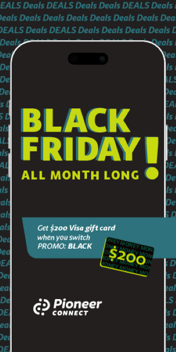 Pioneer Connect Internet Black Friday All Month Long Lincoln County Oregon Coast