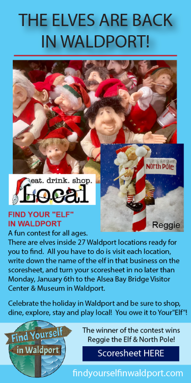 The Elves are back in Waldport Elf Contest Waldport Oregon Coast